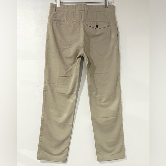 Mr. P Cotton Twill Straight Leg Chino Pants‎ Stone Khaki 28 - Picture 3 of 6